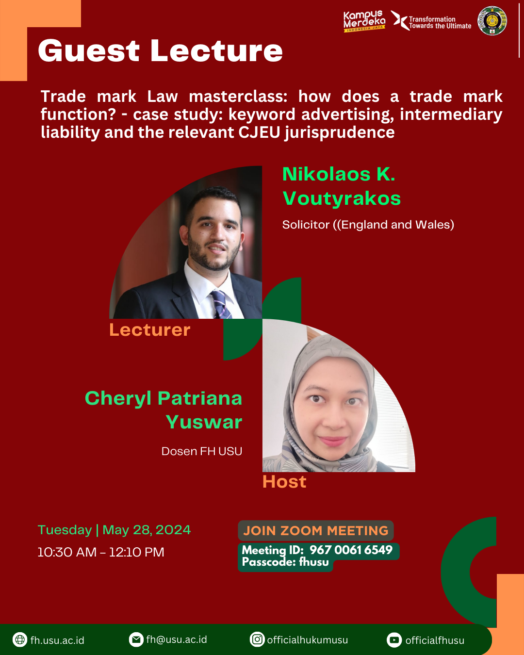 Guest Lecture: Trade mark law masterclass: how does a trade mark fuction? - case study: keyword advertising, intermediary liability and the relevant CJEU Jurisprudence